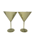 Gold Martini Glasses