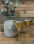 Gold Martini Glasses