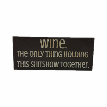 "Wine." Sign