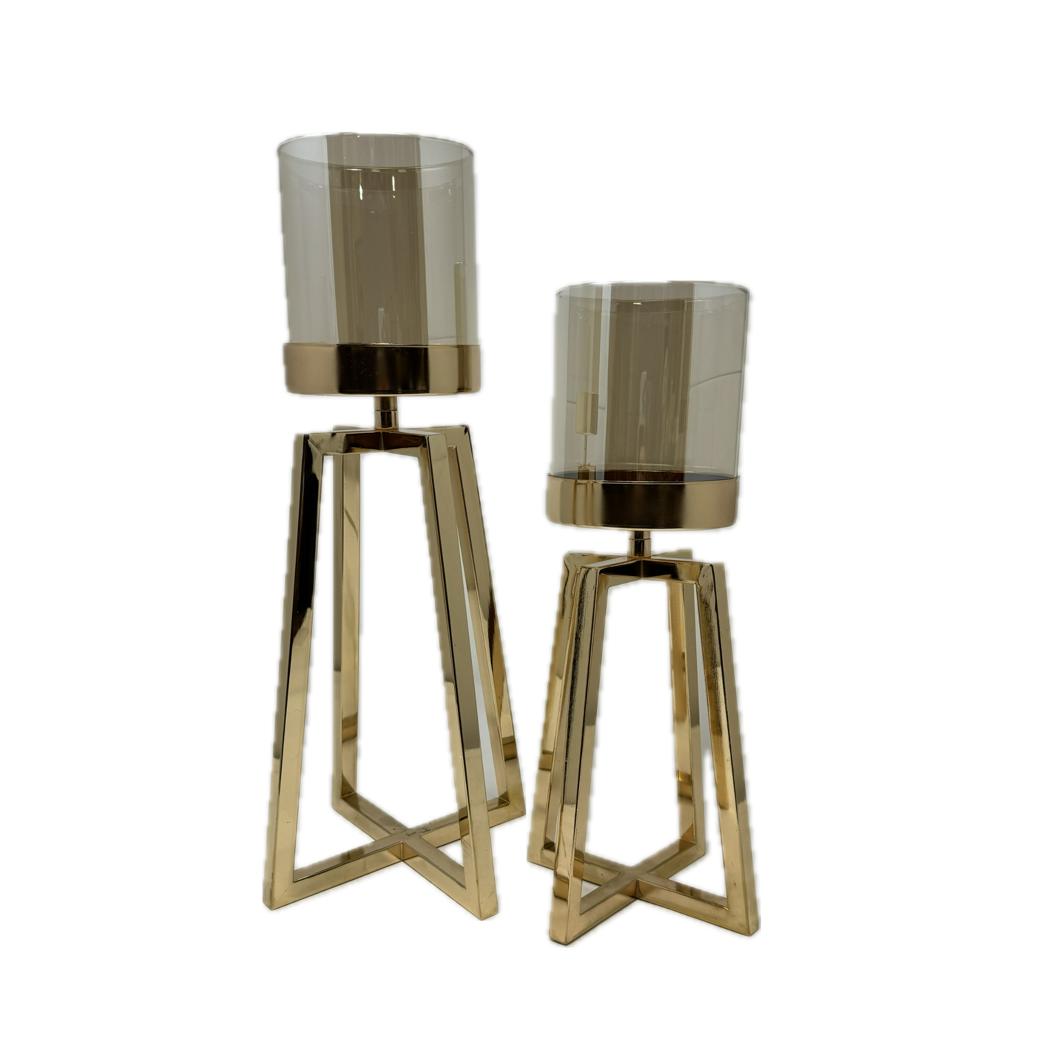 Gold Candle Holder Set