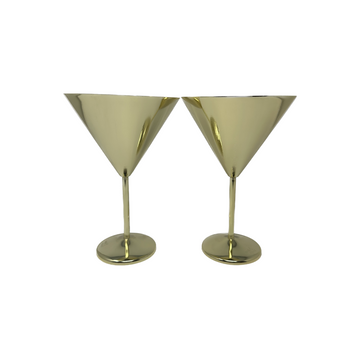 Gold Martini Glasses