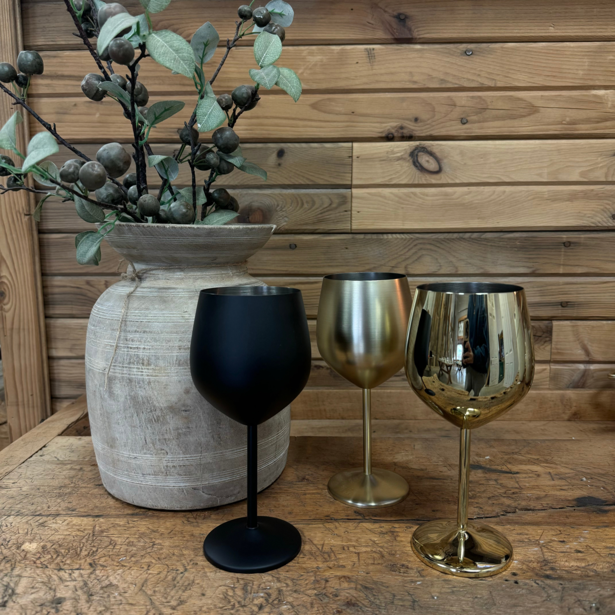 Gold Wine Glass