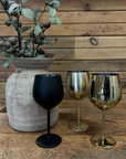 Matte Black Wine Glass