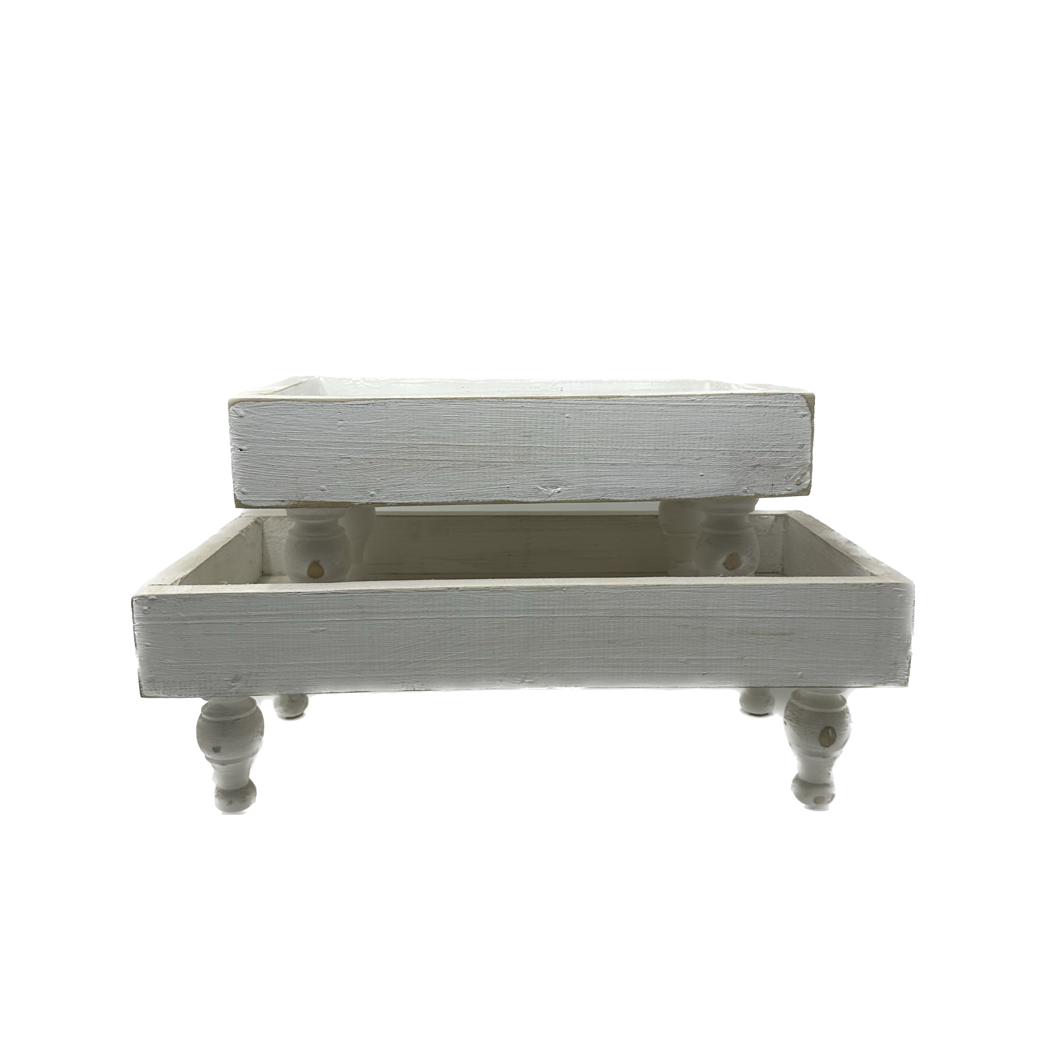 Set of Two Tray Risers