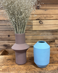 Brown Geometric Vase