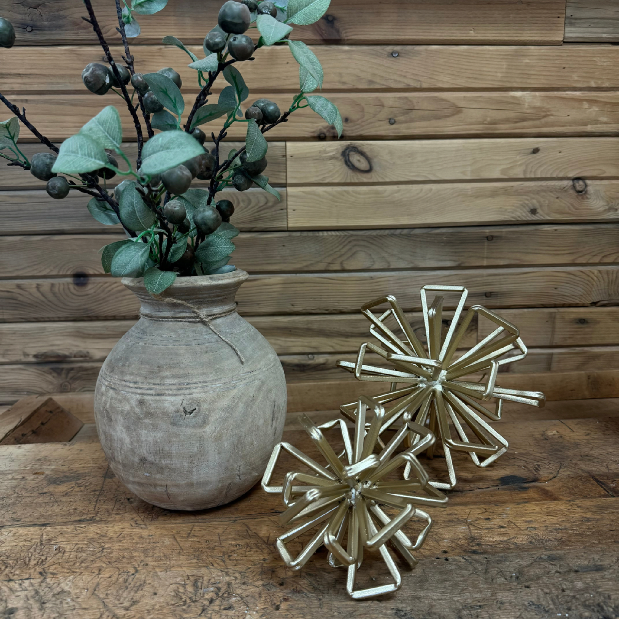 Gold Starburst Sculpture Set