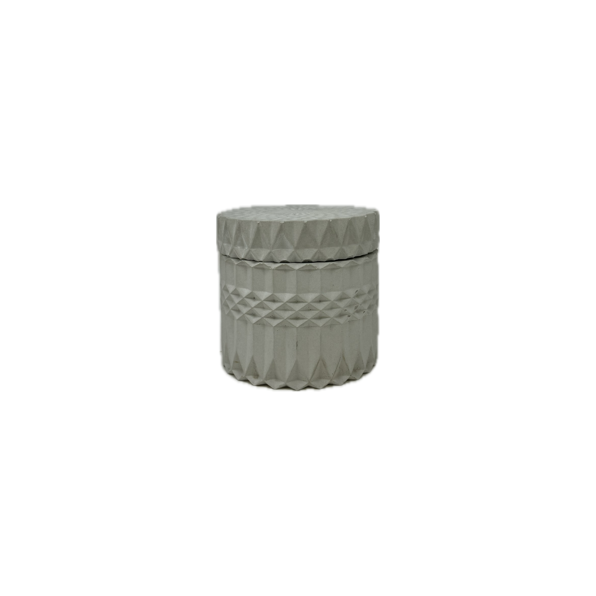 Geometric Concrete Jar